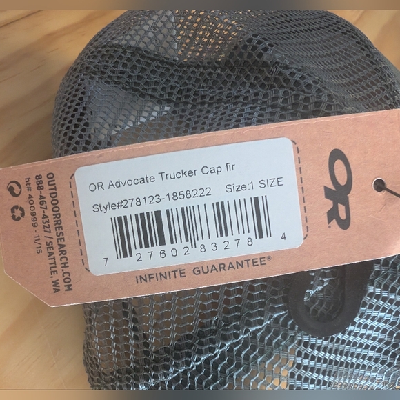 NWT Outdoor Research Unisex Snapback Advocate Trucker Cap Fir Green - Picture 4 of 7